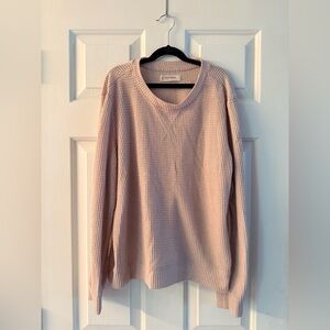 Lucky Brand Soft Pink Crew Neck Sweater